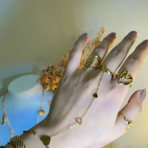 Heart hand Chain