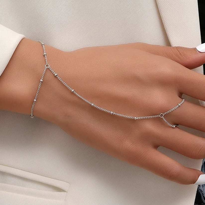 Silver ball Hand chain